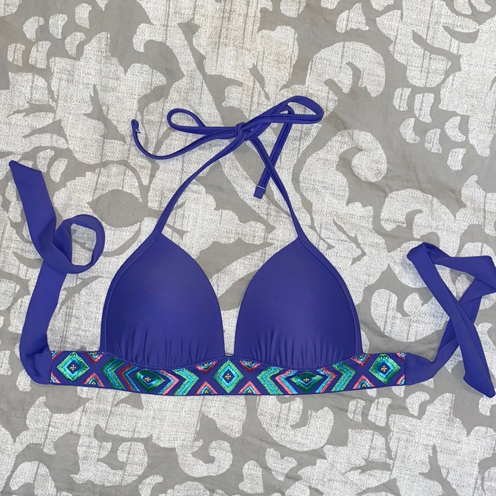 XS Purple Aerie Bikini Top